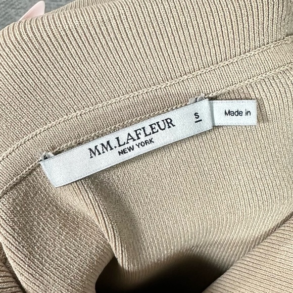 MM.Lafleur New York Harlem jardigan knit fold over midi skirt in latte size S - Picture 3 of 8